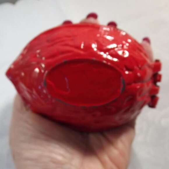 Vintage Distressed Red Cast Iron Nut Cracker - Picture 4 of 10